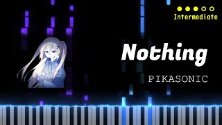PIKASONIC - Nothing | Piano Tutorial + Sheet Music