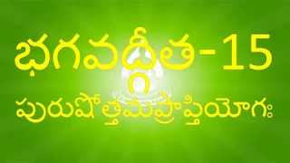 BG 15 - నేర్చుకుందామా భగవద్గీత – పురుషోత్తమప్రాప్తి యోగః - 15వ అధ్యాయం - Bhagavadgita Chapter 15