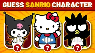 Guess the character's voice line and Emoji Quiz  - Sanrio | hello kitty, my melody, kuromi