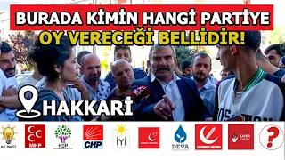 HAKKARİ SAYAÇLI SEÇİM ANKETİ┃SONUÇLAR ŞAŞIRTMADI