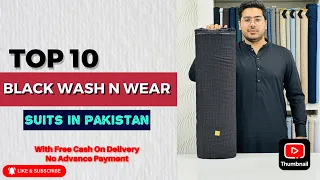 Top 5 Black Wash N Wear Fabrics In Pakistan | Best Wash N Wear Fabrics In Shalwar Kameez