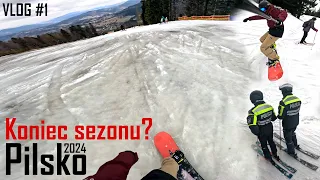 KONIEC SEZONU? Pilsko'24 Surfing, Snowboard, Odwilż | VLOG 1 Korbielów