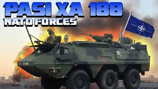 Pasi XA 188. NATO Forces.  Military parade in Estonia 2023.