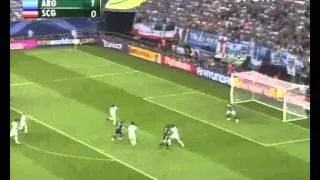 Goal by Esteban Cambiasso. Argentina vs Serbia - Germany 2006 world cup