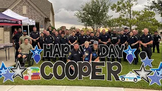 Raw video: Fallen HPD officer's son gets police escort to first day of school