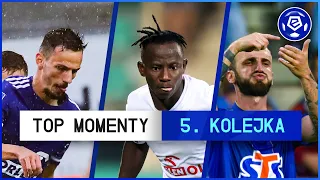 TOP MOMENTY 5. kolejki | Ekstraklasa | 2021/22 [Komentarz]