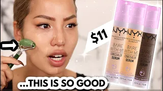 NEW NYX COSMETICS BARE WITH ME CONCEALER + TESTING VIRAL FACE ROLLER HACK