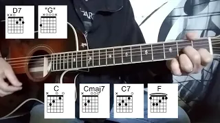 SOMETHING GUITAR LESSON - How To Play Something By The Beatles