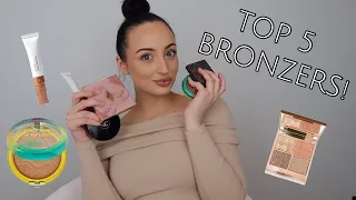 My Top 5 Bronzers of All Time! | BEST Holy Grail Bronzing Products!