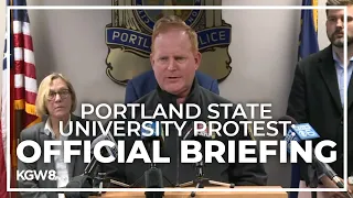 Portland police, officials address pro-Palestine protest building occupancy at Portland State Univer