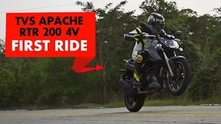 New TVS Apache RTR 200 4V : First Impressions : PowerDrift