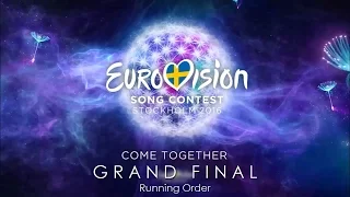Eurovision 2016 | Grand Final | Running Order