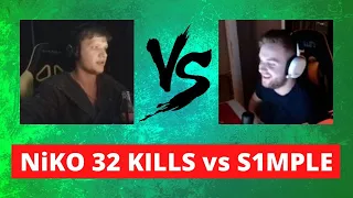 NiKO gets 32kills vs S1MPLE ~ FPL Full match (NiKO POV)