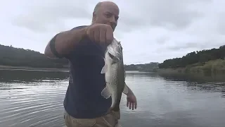 Coyote Lake Bassin' In A Jon Boat!