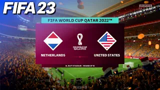 FIFA 23 - Netherlands vs. USA | 2022 FIFA World Cup - Round of 16