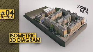 Google Earth 3D Illustration - Architectural Presentation [Photoshop]