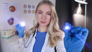 ASMR Holistic Eye Exam (VERY Thorough) Physical Assessment, Vision & Color Tests, Ophthalmoscopy