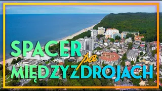 MIEDZYZDROJE - WALK AND DRONE VIEWS 🏖 Pier, Avenue of Stars 🌟 Beaches 🏖 Baltic Sea Attractions 2023