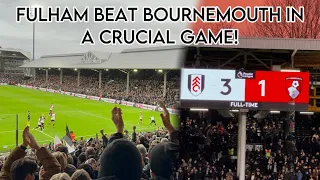 FULHAM BEAT BOURNEMOUTH IN A CRUCIAL GAME!