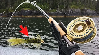 Trolling FLIES for HUNGRY Trout! (Crazy Tactic)