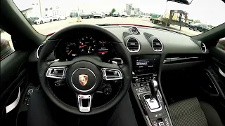 Extreme Porsche Boxter 718 T Test drive.  see how it drives on 3rd person pov !!