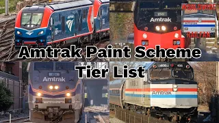 Amtrak Paint Schemes - TIER LIST