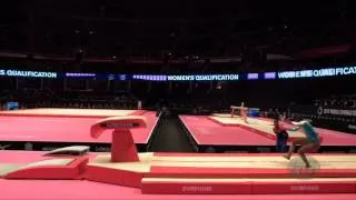 PENA ABREU Yamilet (DOM) - 2015 Artistic Worlds - Qualifications Vault 2