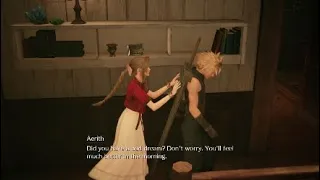 [JPN] Cloud try to sneak out of Aerith's House and get caught | FF7R | Chapter 8 Budding Bodyguard