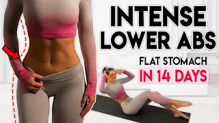 INTENSE LOWER ABS FAT BURN in 14 Days | 5 min Home Workout
