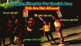 Beautifull Girls🥰In Gurgaon Sikandarpur❤️Special Area😍|| Saddam Vlogs