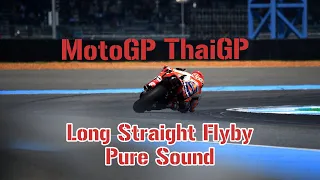 #MotoGP​ #ThaiGP Turn1​ flyby Pure sound @Chang International Circuit