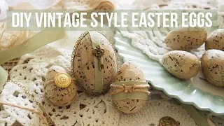 DIY Vintage Style Easter Eggs