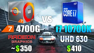 Ryzen 7 4700G vs i7 10700K - CPU and iGPU Test