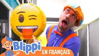Blippi au parc de jeux couvert - Blippi en français | Vidéos éducatives pour les enfants