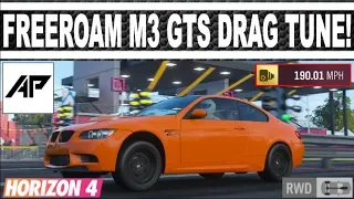 Forza Horizon 4 | BMW M3 GTS Freeroam Drag Tune (RWD) | 190MPH+ @1/4Mile!