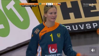 Sweden - Slovenia first half women handball Germany 2017