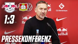 "Wollten die Umschaltmomente gewinnen"🎙️ PK nach der 1:3-Niederlage gegen Leverkusen | RB Leipzig