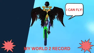 ROBLOX Obby But You're On A Bike World 2 RECORD TIME