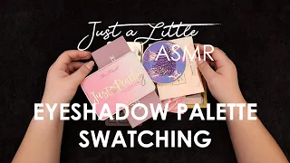 Ep. 38: Eyeshadow Palette Swatching ASMR (tapping, whispering, gentle triggers, show and tell) - 🎧