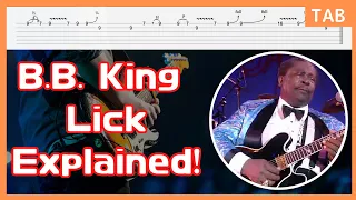 B.B. King Lick 8 From Blues Boys Tune Live At Montreux 1993 / Blues Guitar Lesson