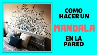 🌺COMO HACER MANDALAS en la pared 🌺  (((Dibujo Rápido!!!))) 🖍