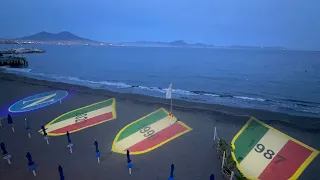 Scudetti Napoli sulla sabbia, idea meravigliosa a Posillipo! 😍🌊