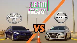 نيسان التيما ضد تويوتا كامري بنزين | Nissan Altima 2020 VS Toyota Camry 2020