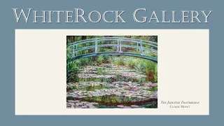 The WhiteRock Family Virtual Art Gallery: The Japanese Footbridge by Claude Monet