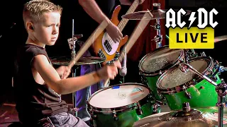 AC/DC & 7 Year Old Drummer