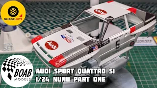 Audi Sport Quattro S1 part 1 - how to build the 1/24 Nunu model kit