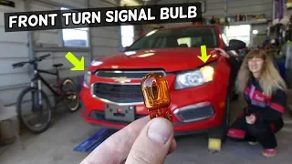 CHEVROLET CRUZE FRONT TURN SIGNAL LIGHT BULB REPLACEMENT