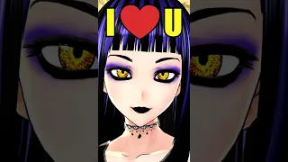 Anime Goth Girl Says "I Love You"
