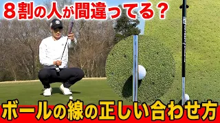 【パター上達】やらなきゃ絶対損。狙った方向にボールの線を正確に合わせる方法【PGAのトッププロも取り入れてます】