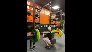 Woman gets stuck in a squat and has to wait for somebody to help her up!